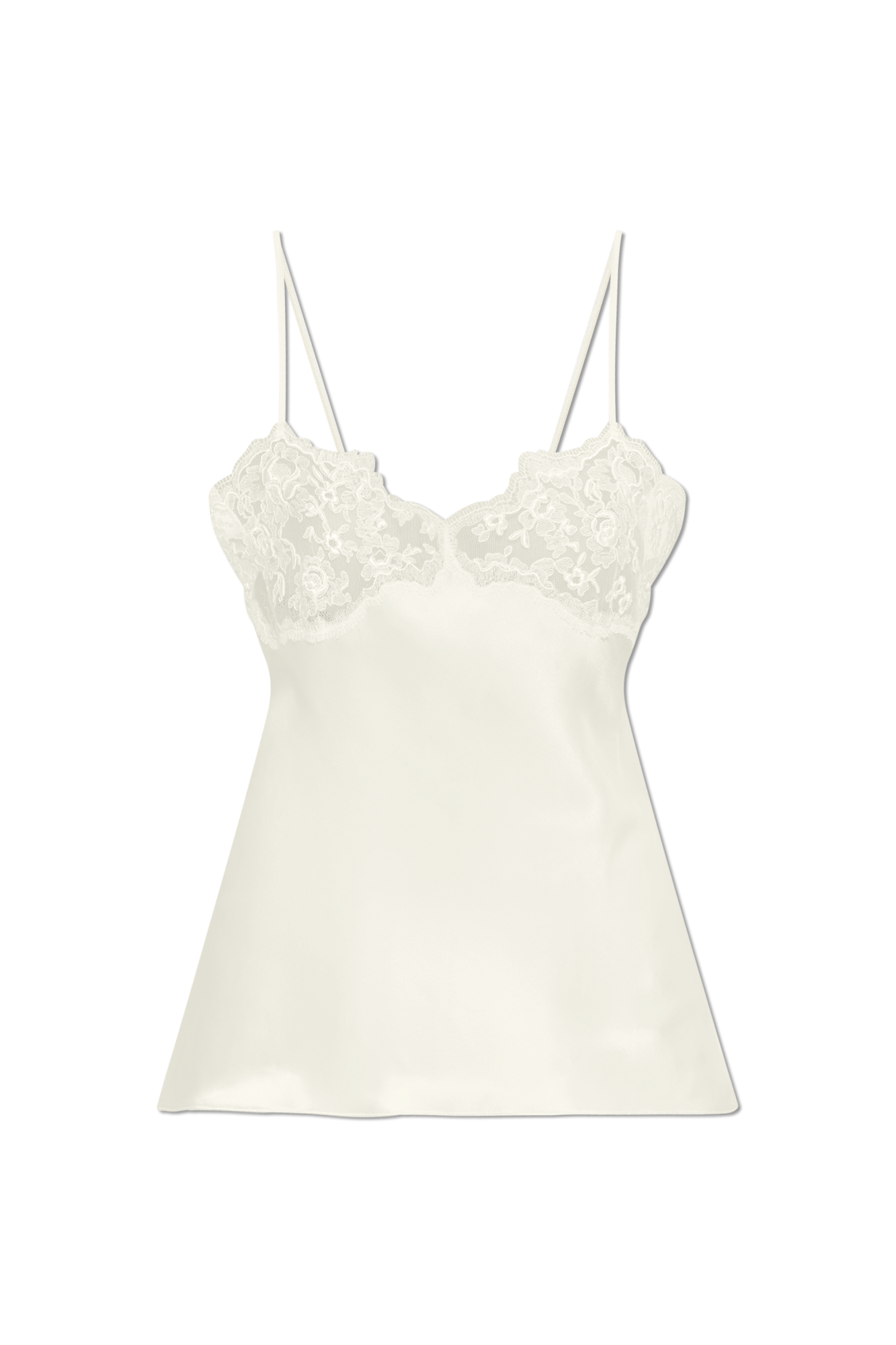 Chloé Silk top with lace insert | Women's | Vitkac